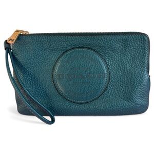 Coach Dempsey Double Zip Leather Wallet With Patch (EUC)